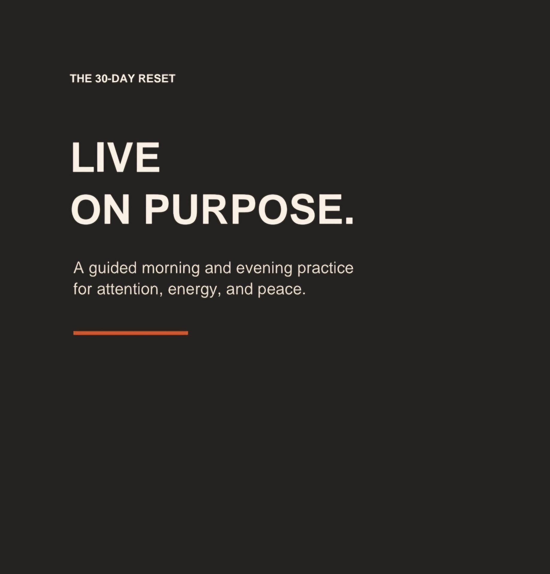 Cover of The 30-Day Intentional Living Journal