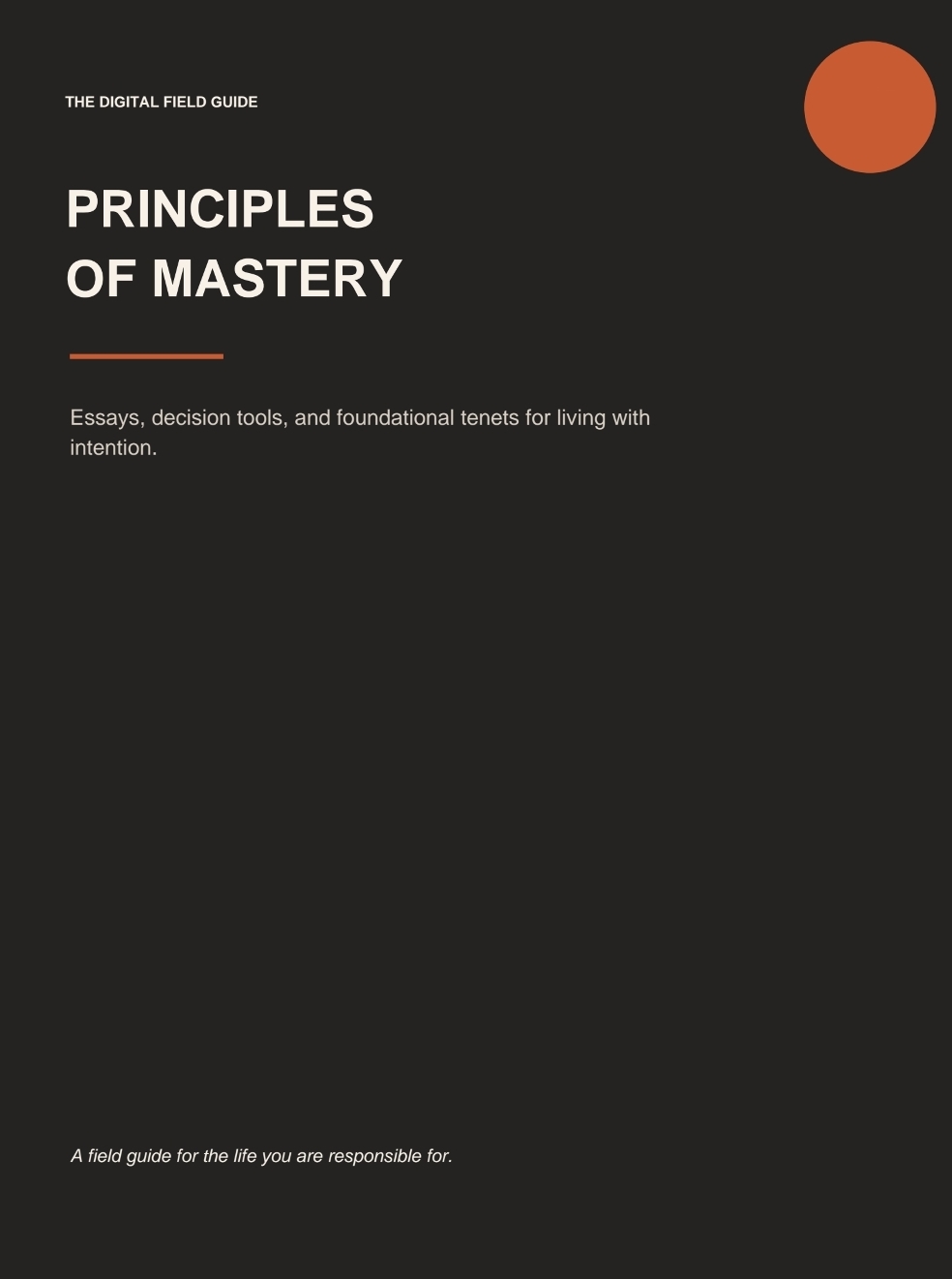 Cover of The Principles of Mastery